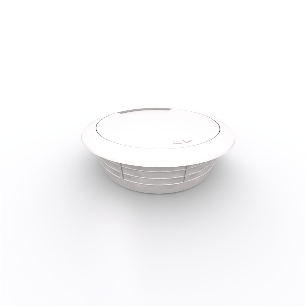 Kabeldurchlassdose ø80, weiß Kabeldurchlassdose für Bohrloch Ø 80 mm Oberfläche: weiß