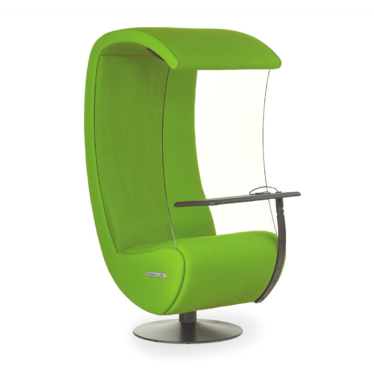 Akustik Hörsessel sshh 5.1S mit PC-Tisch Akustik Hörsessel sshhh 5.1S Ausstattung mit: - Lautsprecher und Verstärker Audiostecker: - USB-C Stecker - Lightning Stecker (Apple) - Klinkenstecker (Audio) - großer PC-Ablagetisch drehbar (schwarz) - Steckdose 220V - USB Charger 2.5A Breite:690 mm Ti