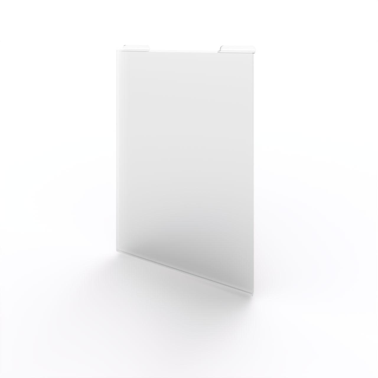 Acryldisplay Plakathalter DIN A4; zum Einhängen in Präsentationsschiene  Breite: 216 mm Höhe: 320 mm  Kunststoff, glasklar
