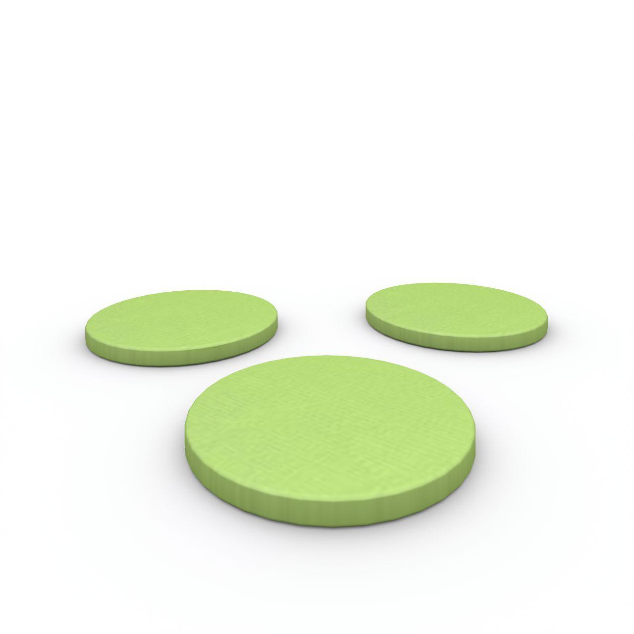 Sitzkissen rund ø350 mm Höhe 20 mm Sitzkissen rund mit abnehmbaren/waschbaren Bezug passend zur Kissenwagen KB0-1925 Durchmesser:350 mm Höhe:20 mm Stoff: 04 verde, Lena Liso