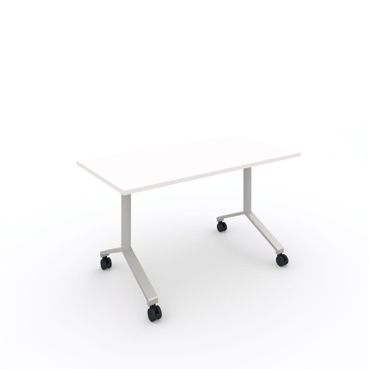 Tip Top Klapptisch Tip Top Klapptisch, fahrbar Tischplatte 25 mm Breite:1400 mm Tiefe:700 mm Höhe: 750 mm Gestell: Weißaluminium (ähnl. RAL 9006) Glanz 60-70% Tischplatte (Fläche): Standardweiß Tischplatte (Kante): Standardweiß